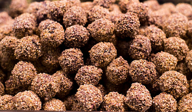 istock Little balls of chocolate 497385040
