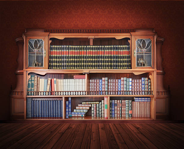 istock Classic library. Antique Furniture 497388185