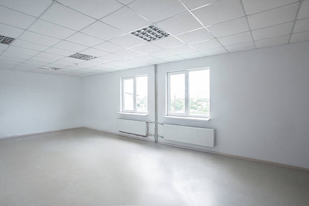 modern empty office room stock photo