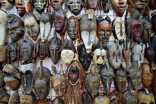 istock Traditional African masks 497391525