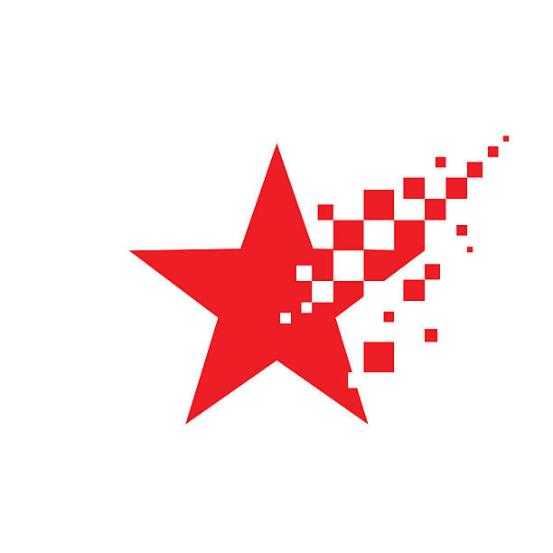 star-vektor-zeichen-konzept illustration. star abstrakte symbol. - hockey grafiken stock-grafiken, -clipart, -cartoons und -symbole