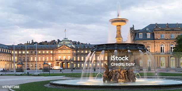 Schlossplatz Stuttgart Stock Photo - Download Image Now - Stuttgart, Germany, Schlossplatz - Stuttgart