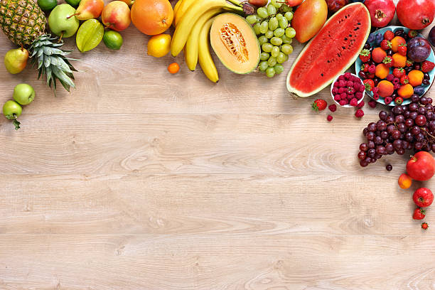 istock Healthy fruits background 497408160