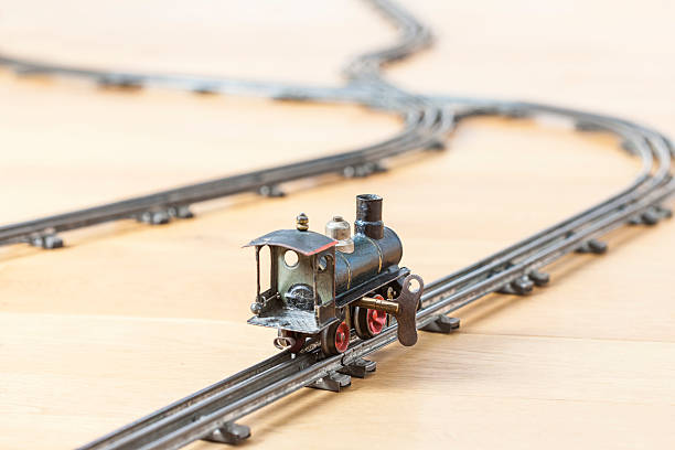 istock Tin-toy historic locomotive 497409298