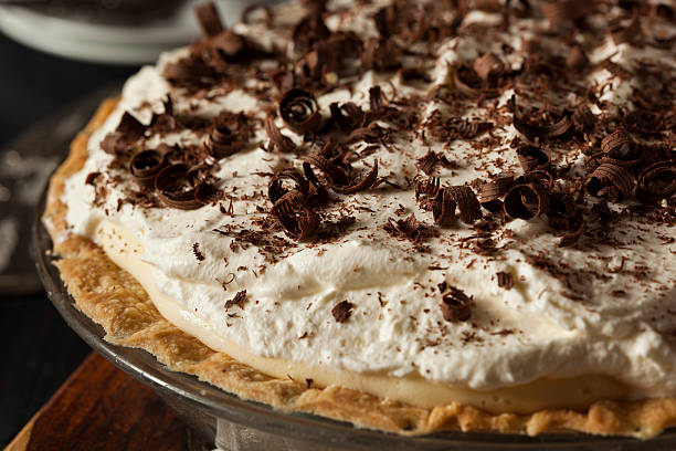 istock Homemade Black Bottom Cream Pie 497411311