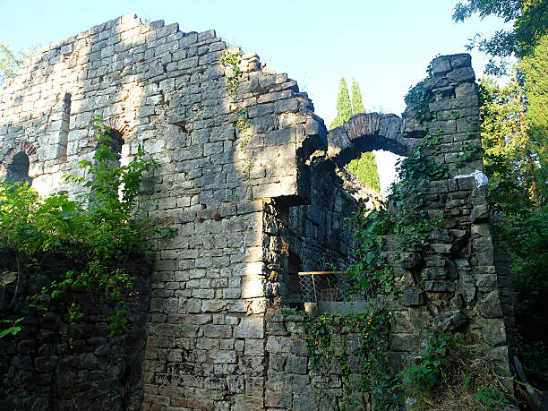 istock Texture of ruins brick wall 497411688