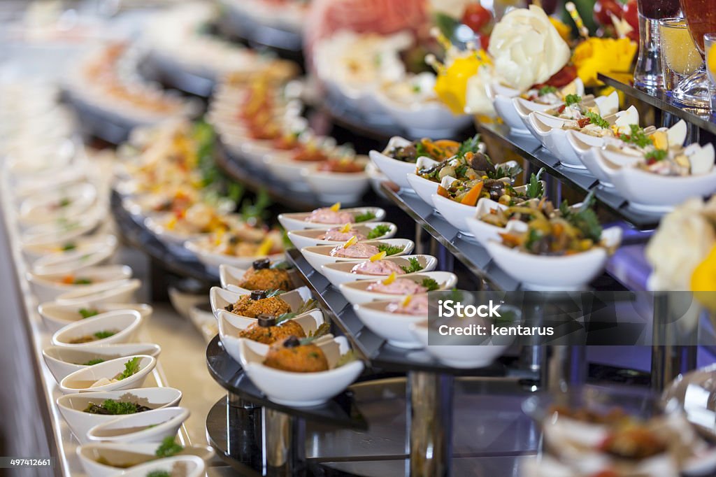 Elegante de aperitivos - Foto de stock de Bufé libre de derechos