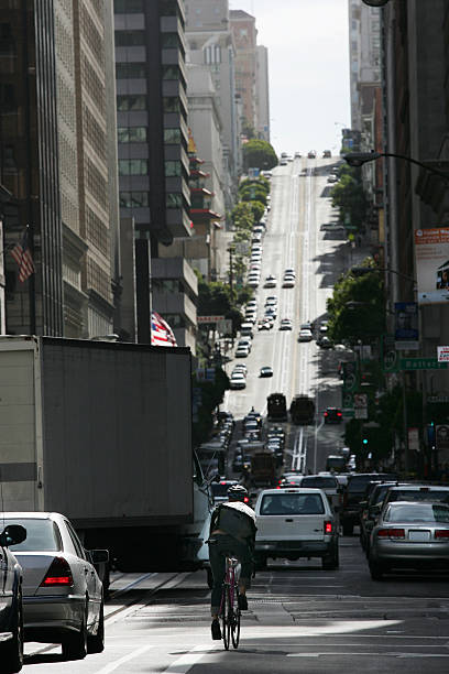 istock Bike Courier in San Francisco 497413811