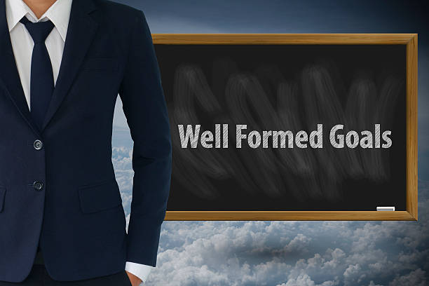 istock businessman with well formed goals text 497414338