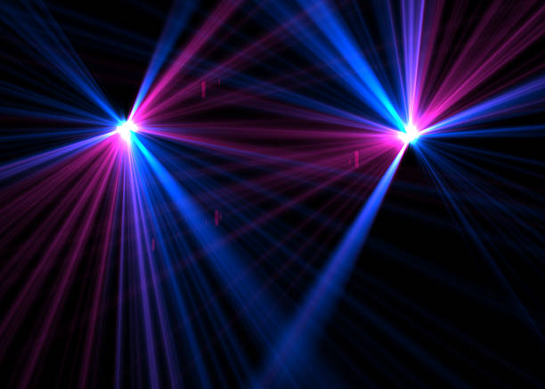 lumières au laser - lumière disco photos et images de collection