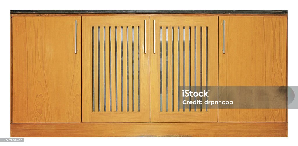 Wooden cabinet doors and handles Accessibility Stock Photo