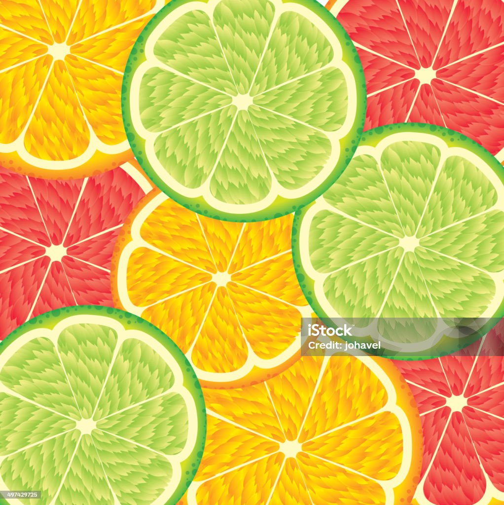 fruits lemon, orange and grapefruit background. vector illustration Backgrounds stock vector