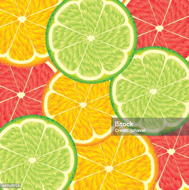 Fruits Stock Illustration - Download Image Now - Backgrounds, Citrus Fruit, Close-up