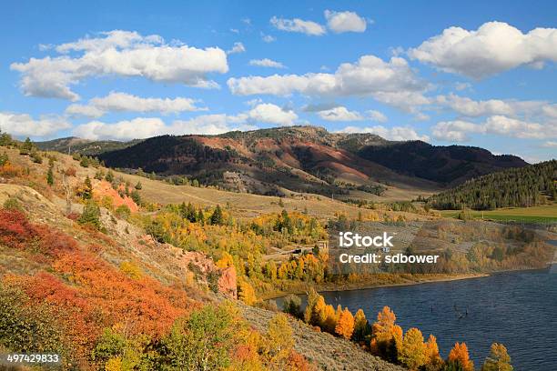 Fall Colors In The Mountain Lake Country Near Grand Tetons Stock Photo - Download Image Now