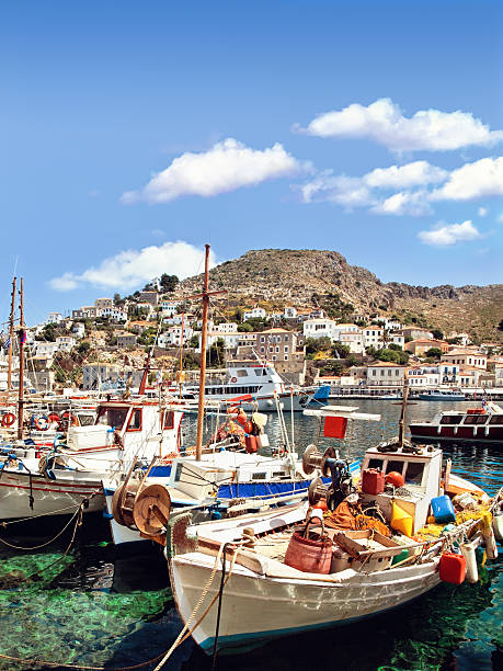 istock View of Hydra island port 497430227