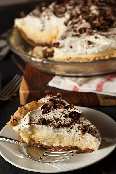 istock Homemade Black Bottom Cream Pie 497430351
