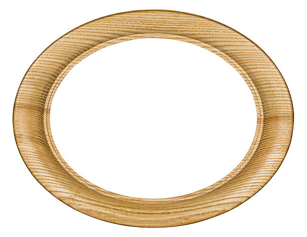 istock Wooden picture frame, on white background 497430483