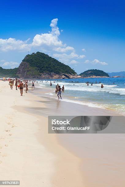 Crowd Of People At Copacabanain Rio De Janeiro Brazil Stock Photo - Download Image Now