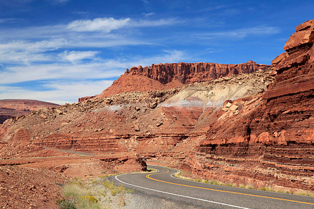 istock Winding Road Through Utah Sandstone Landscape 497432635