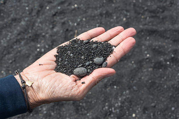 istock Close up of black sand, Hawaii 497437070
