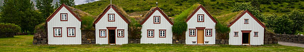 istock Ancient houses in Laufas, Iceland 497437100