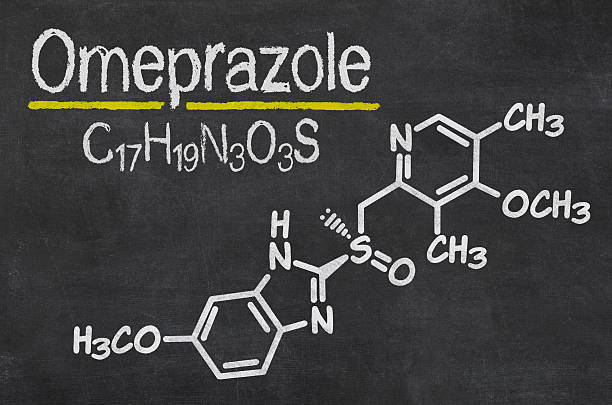 istock Blackboard with the chemical formula of Omeprazole 497438570