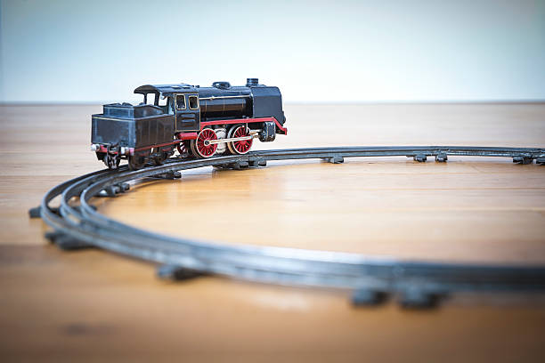 istock Tin-toy historic locomotive 497438676