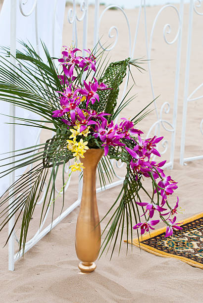 istock Beautiful abstract flowers bouquet in the desert sand 497441996