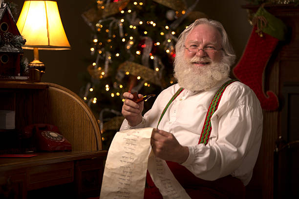 istock Santa Claus going over his naughty and nice list 497442180