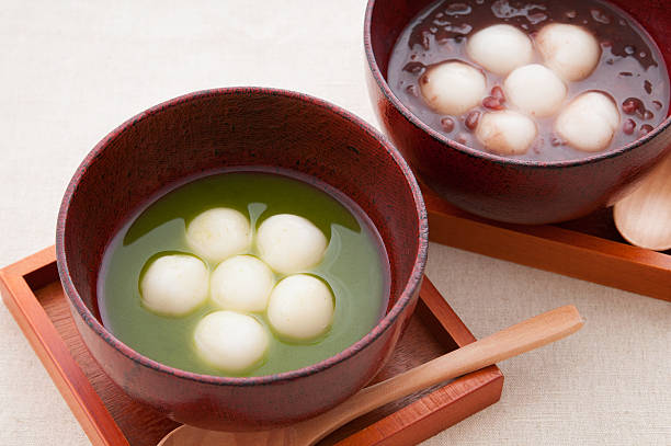 istock japanese confectionery, shiratama zenzai 497442528