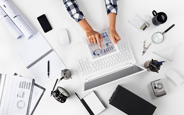 istock Businesswoman Working At Tablet pc 497442886