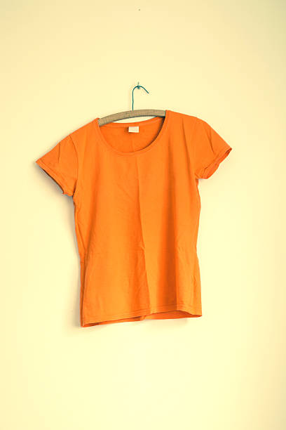 istock vintage t-shirt hanging on wall 497443646