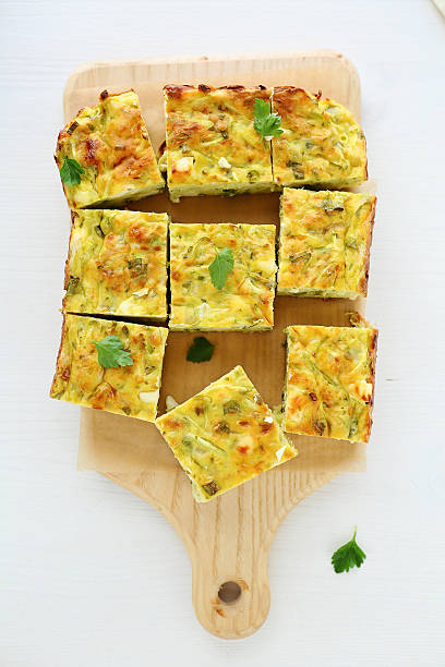 istock Tasty pie with zucchini and cheese slice 497445620