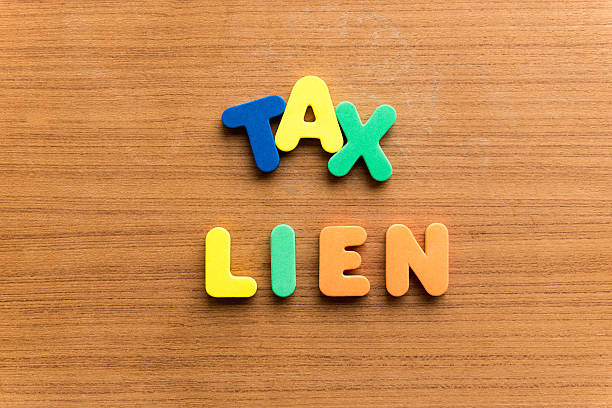 tax lien stock photo