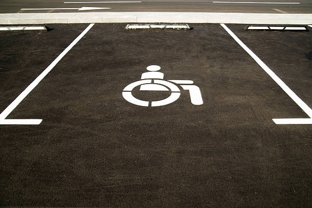istock Markings a parking space for people with limited opportunities 497447376