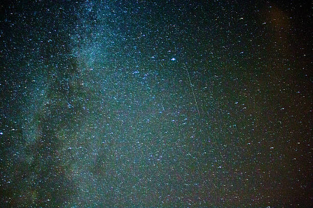 istock Perseid Meteor Shower stars - milky way 497447710