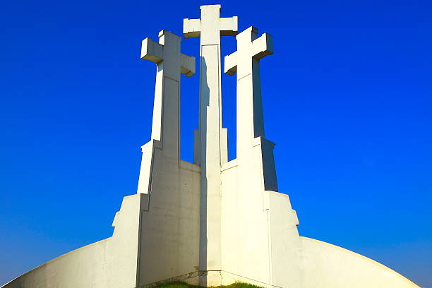 istock Three crosses above Vilnius, Lithuania, Baltic countries 497448169