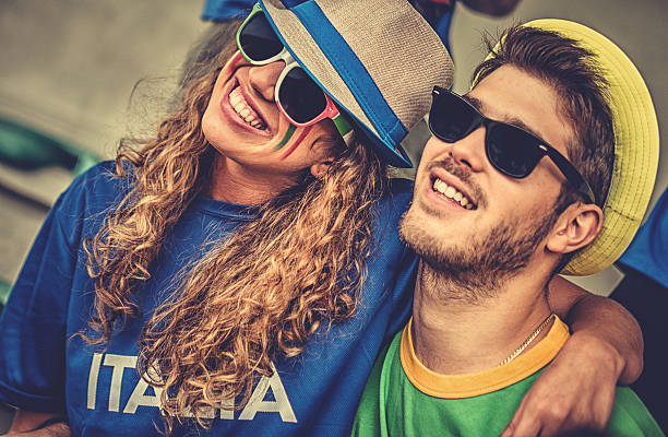 istock International supporters at stadium 497450497