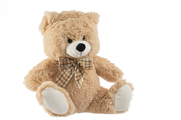 istock Toy teddy bear isolated on white background 497450566