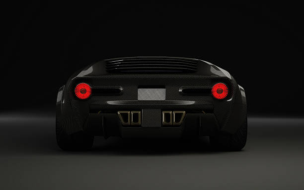 istock Exotic sportscar from behind 497451479