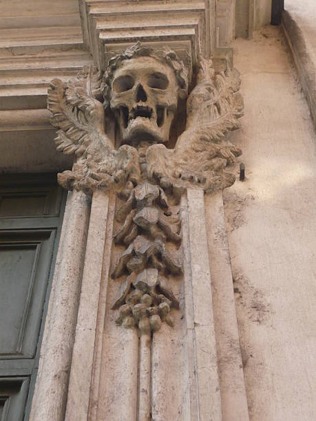 istock Italy, Rome, Piazza Del Popolo, Human Skull 497452410