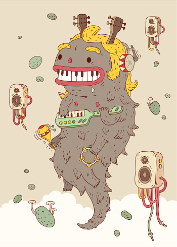Music Monster illustration.