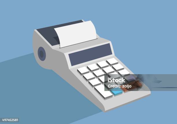 Adding Machine Stock Illustration - Download Image Now - Adding Machine ...