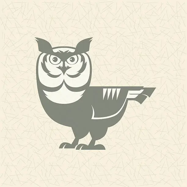 Vector illustration of owl mascot