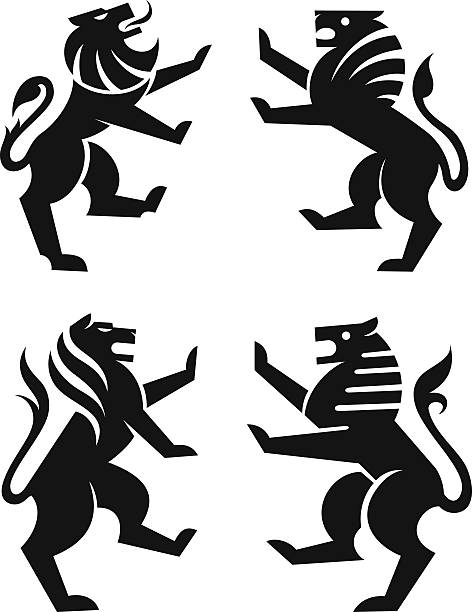 ライオンのシンボル - armorial点のイラスト素材／クリップアート素材／マンガ素材／アイコン素材