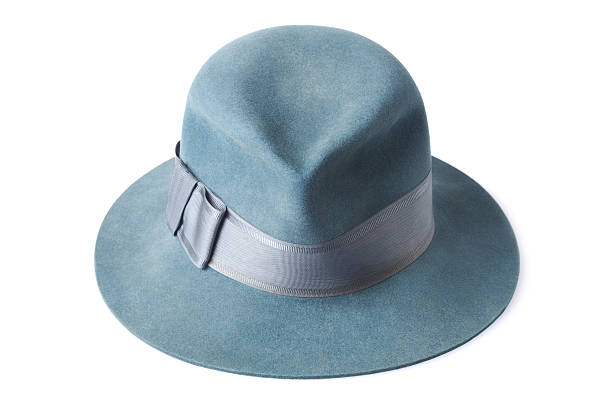 istock blue male felt hat isolated on white background 497465991