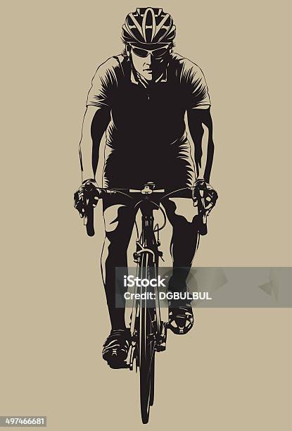 Ciclismo - Immagini vettoriali stock e altre immagini di Ciclismo - Ciclismo, Gara sportiva, Allenamento
