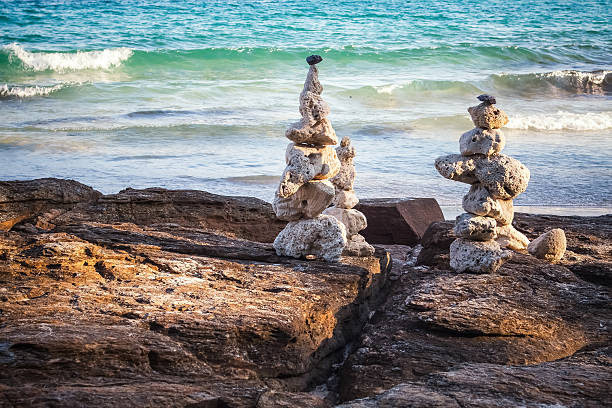 istock Rock / coral was placed nicely lined the beaches 497466881