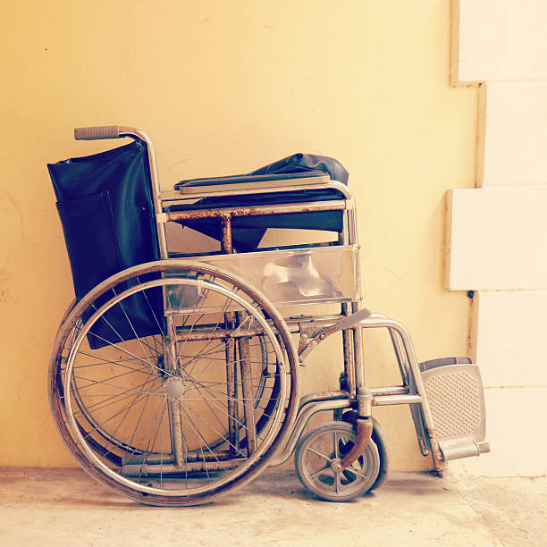 istock Wheelchair old vintage retro style 497470317