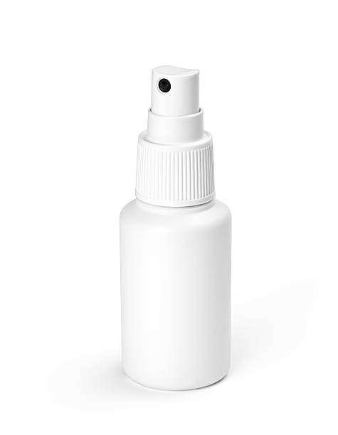 istock Studio shot of white spray plastic Bottle isolated on white background 497470523